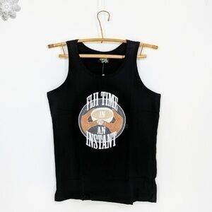 Men's Black Tank Top 100% cotton NWT M